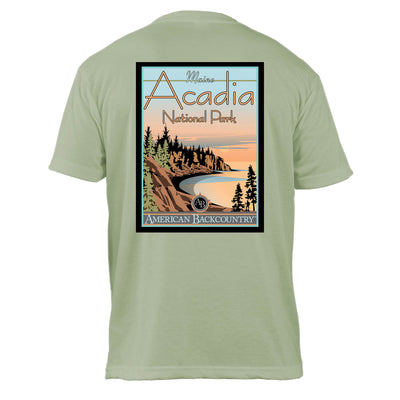 Acadia National Park Vintage Destinations Basic Crew T-Shirt