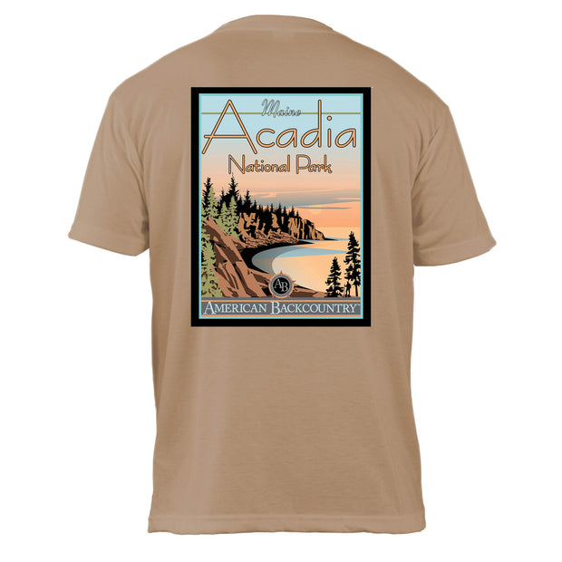 Acadia National Park Vintage Destinations Basic Crew T-Shirt