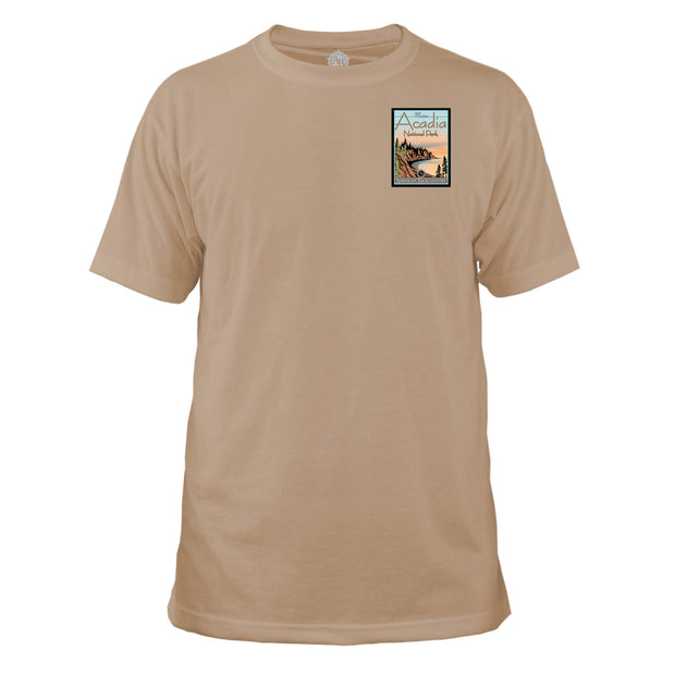 Acadia National Park Vintage Destinations Basic Crew T-Shirt