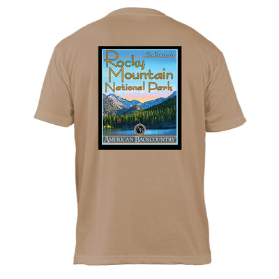 Rocky Mountain National Park Vintage Destinations Basic Crew T-Shirt