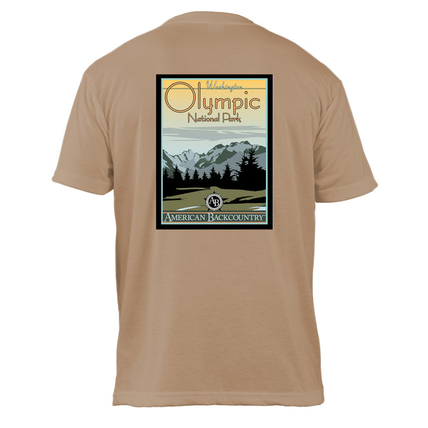 Olympic National Park Vintage Destinations Basic Crew T-Shirt