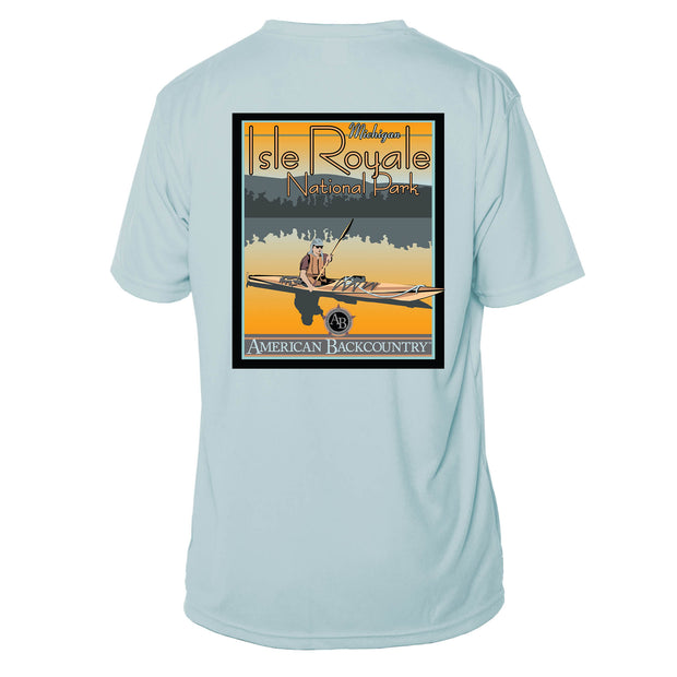 Isle Royale National Park Vintage Destinations Short Sleeve Microfiber Men's T-Shirt