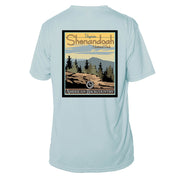 Shenandoah National Park Vintage Destinations Short Sleeve Microfiber Men's T-Shirt