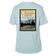 Olympic National Park Vintage Destinations Short Sleeve Microfiber Men's T-Shirt