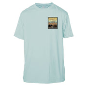 Range Of Light Vintage Destinations Short Sleeve Microfiber Men's T-Shirt