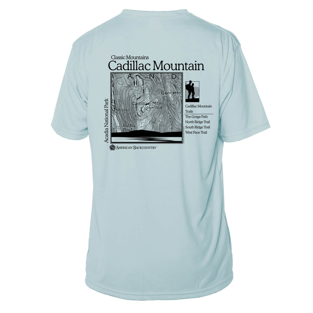 Cadillac Mountain Classic Mountain Short Sleeve Microfiber Men's T-Shirt