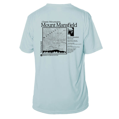 Mount Mansfield Classic Mountain Short Sleeve Microfiber Men's T-Shirt