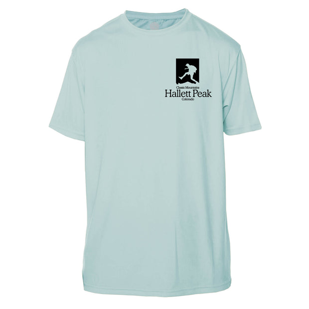 Hallett Peak Classic Mountain Short Sleeve Microfiber Men's T-Shirt