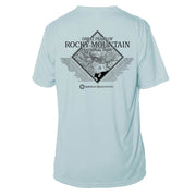 Rocky Mountain National Park Diamond Topo Short Sleeve Microfiber Men's T-Shirt