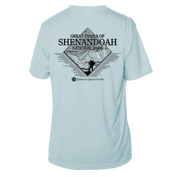 Shenandoah National Park Diamond Topo Short Sleeve Microfiber Men's T-Shirt