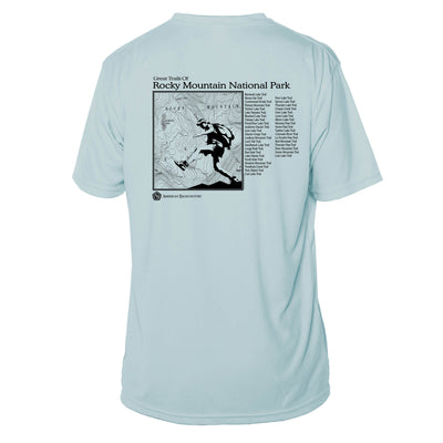 Rocky Mountain National Park Great Trails Short Sleeve Microfiber Men's T-Shirt