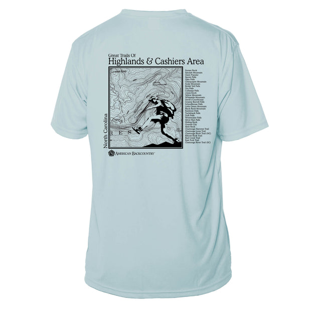 Highlands Cashiers Great Trails  Short Sleeve Microfiber Men's T-Shirt