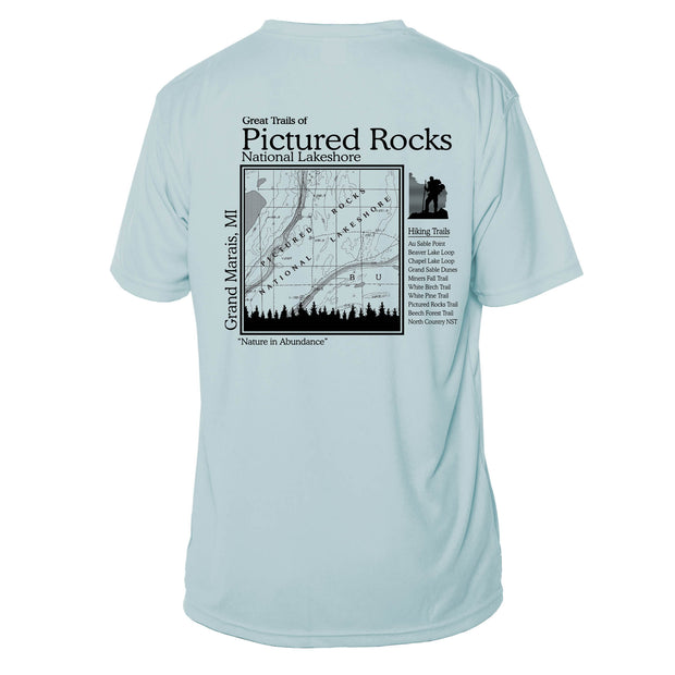 Pictured Rocks Great Trails Short Sleeve Microfiber Men's T-Shirt