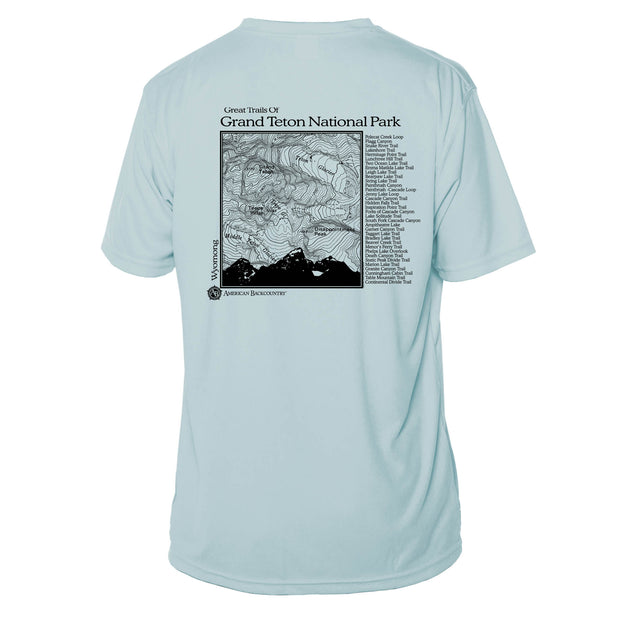 Grand Teton National Park Great Trails Short Sleeve Microfiber Men's T-Shirt