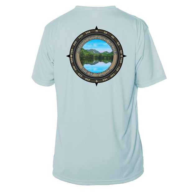 Retro Compass Adirondack Park Microfiber Short Sleeve T-Shirt