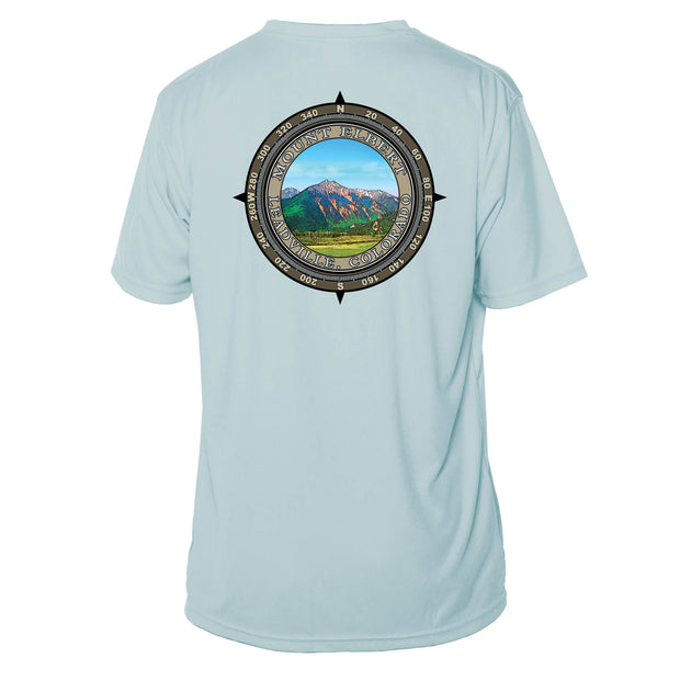 Retro Compass Mount Elbert Microfiber Short Sleeve T-Shirt