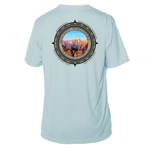 Retro Compass Mount Whitney Microfiber Short Sleeve T-Shirt