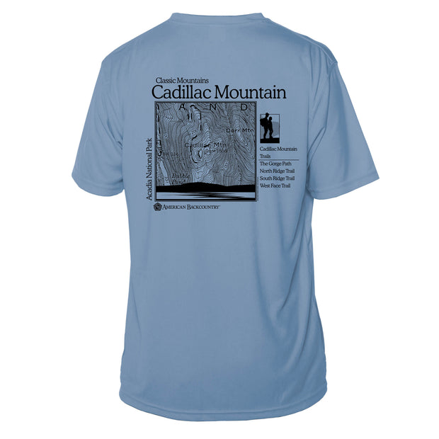 Cadillac Mountain Classic Mountain Short Sleeve Microfiber Men's T-Shirt