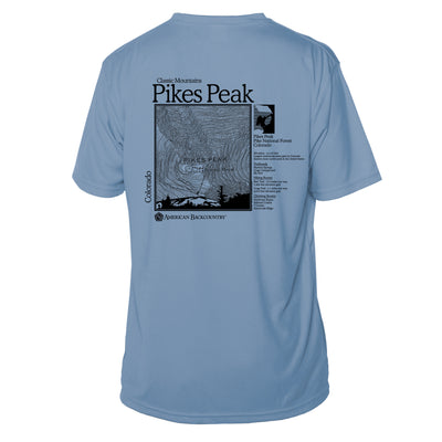 Pikes Peak Classic Mountain Short Sleeve Microfiber Men's T-Shirt