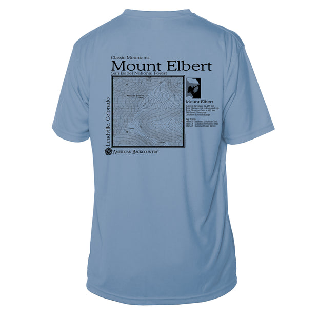 Mount Elbert Classic Mountain Short Sleeve Microfiber Men's T-Shirt