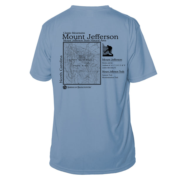 Mount Jefferson Classic Mountain Short Sleeve Microfiber Men's T-Shirt