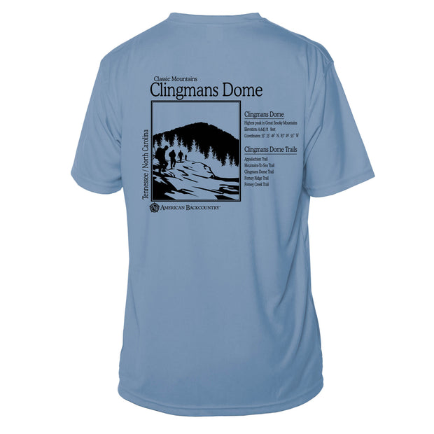 Clingmans Dome Classic Mountain Short Sleeve Microfiber Men's T-Shirt