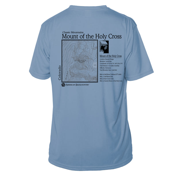 Mount Of Holy Cross Classic Mountain Short Sleeve Microfiber Men's T-Shirt