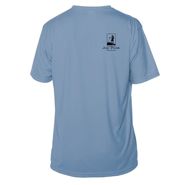 Jay Peak Classic Mountain Short Sleeve Microfiber Men's T-Shirt