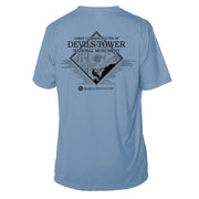 Devils Tower Diamond Topo Short Sleeve Microfiber Men's T-Shirt