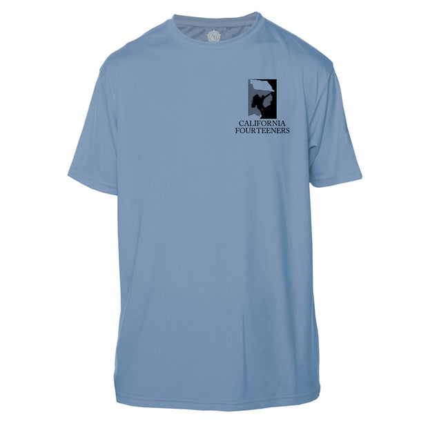 California Fourteeners Diamond Topo  Short Sleeve Microfiber Men's T-Shirt