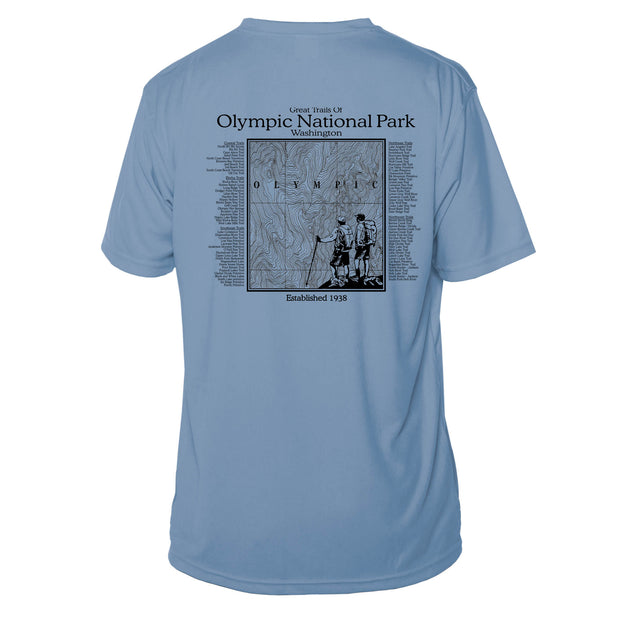 Olympic National Park Great Trails Short Sleeve Microfiber Men's T-Shirt