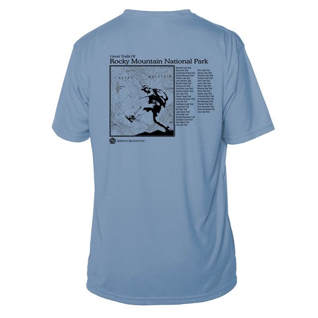 Rocky Mountain National Park Great Trails Short Sleeve Microfiber Men's T-Shirt