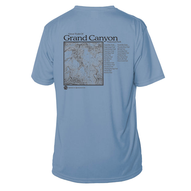 Grand Canyon National Park Great Trails Short Sleeve Microfiber Men's T-Shirt