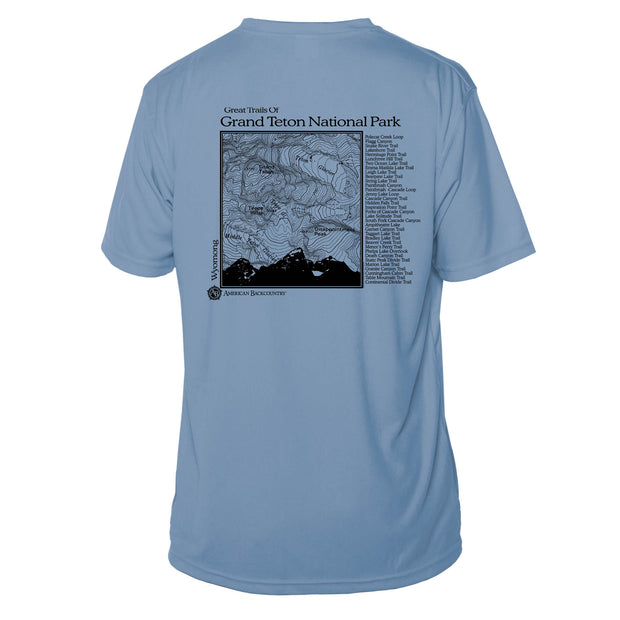 Grand Teton National Park Great Trails Short Sleeve Microfiber Men's T-Shirt