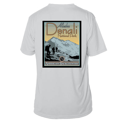 Denali National Park Vintage Destinations Short Sleeve Microfiber Men's T-Shirt