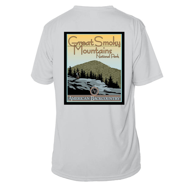 Smoky Mountain National Park Vintage Destinations Short Sleeve Microfiber Men's T-Shirt