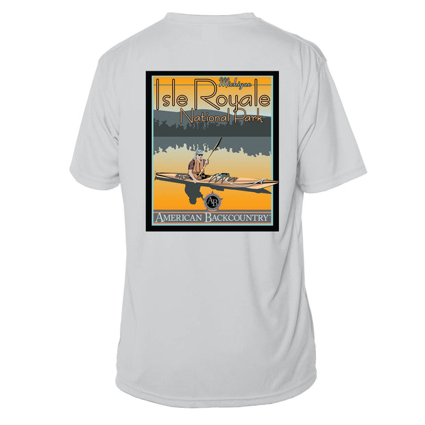 Isle Royale National Park Vintage Destinations Short Sleeve Microfiber Men's T-Shirt