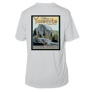 Yosemite National Park Vintage Destinations Short Sleeve Microfiber Men's T-Shirt