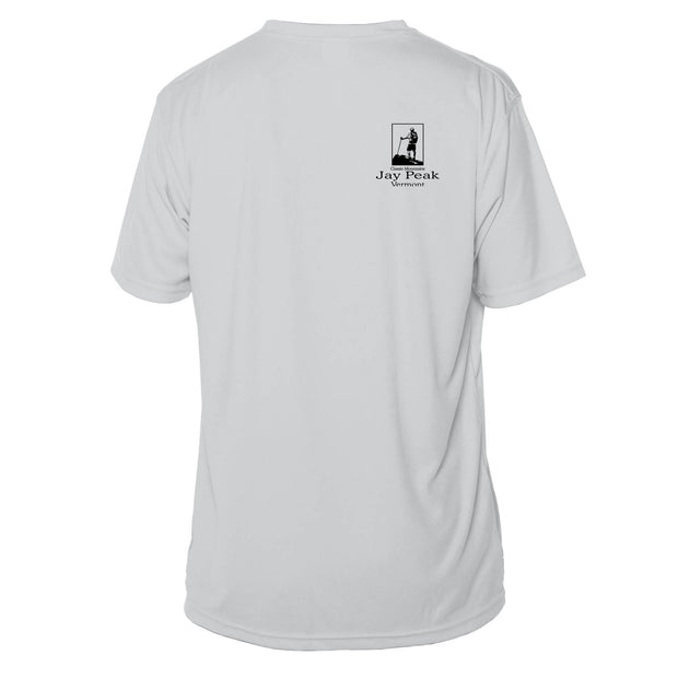 Jay Peak Classic Mountain Short Sleeve Microfiber Men's T-Shirt