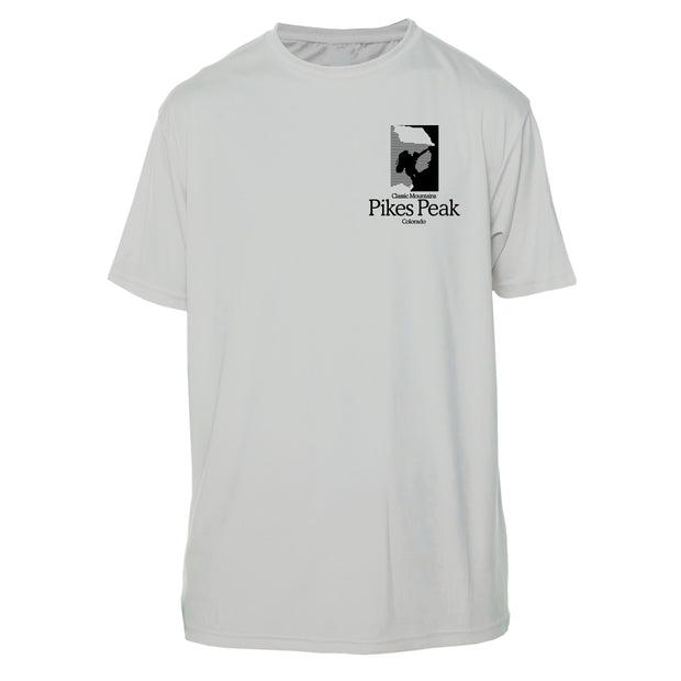 Pikes Peak Classic Mountain Short Sleeve Microfiber Men's T-Shirt