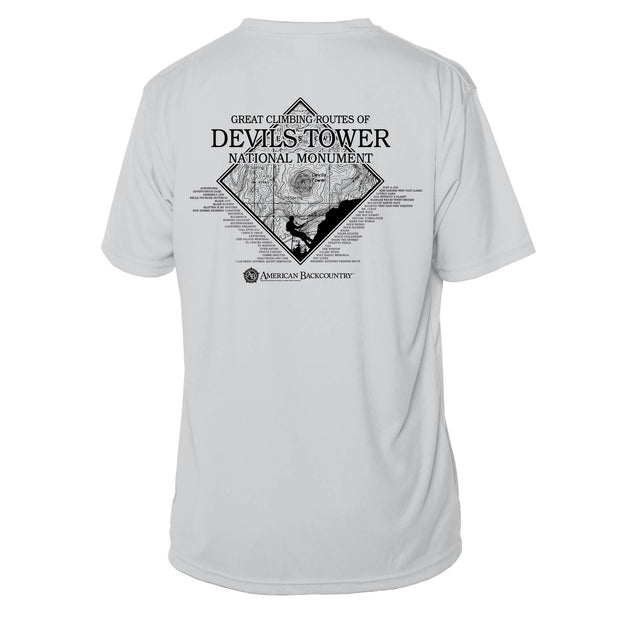 Devils Tower Diamond Topo Short Sleeve Microfiber Men's T-Shirt