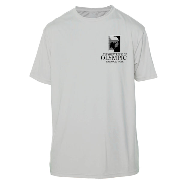 Olympic National Park Diamond Topo Short Sleeve Microfiber Men's T-Shirt