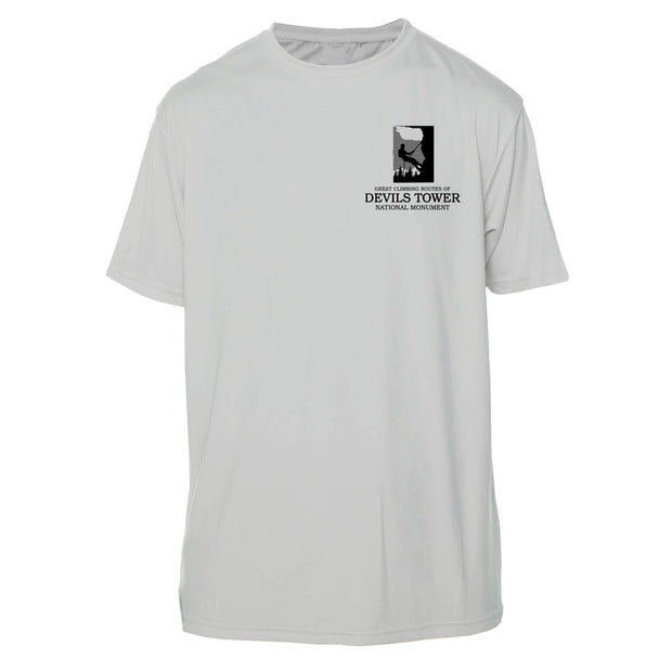 Devils Tower Diamond Topo Short Sleeve Microfiber Men's T-Shirt