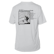 Arches National Park Great Trails Short Sleeve Microfiber Men's T-Shirt