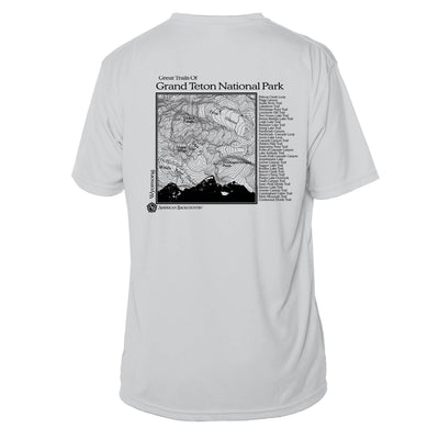 Grand Teton National Park Great Trails Short Sleeve Microfiber Men's T-Shirt