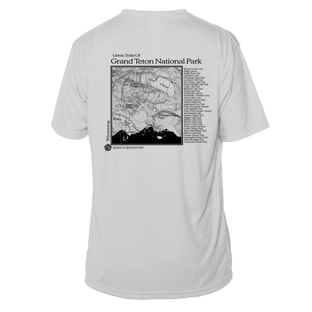 Grand Teton National Park Great Trails Short Sleeve Microfiber Men's T-Shirt