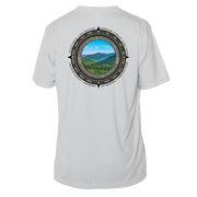 Retro Compass Shenandoah National Park Microfiber Short Sleeve T-Shirt