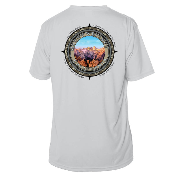Retro Compass Mount Whitney Microfiber Short Sleeve T-Shirt