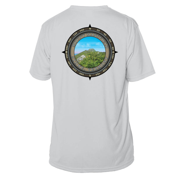 Retro Compass Mount Mansfield Microfiber Short Sleeve T-Shirt