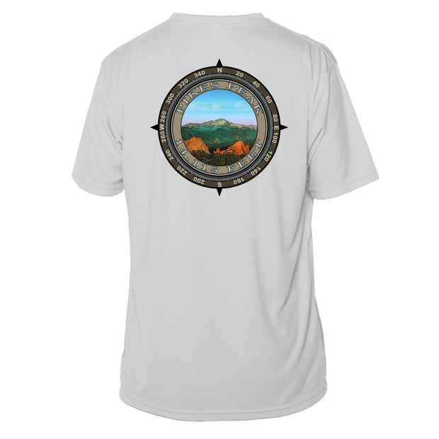 Retro Compass Pikes Peak Microfiber Short Sleeve T-Shirt